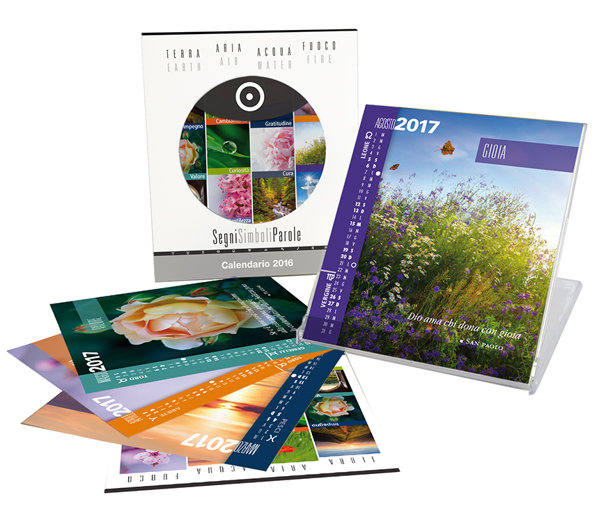 Calendario SegniSimboliParole 2017. Biancolapis Design