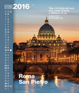 Calendario 2016 ItaliaViaggioBellezza Mese Ottobre