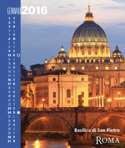 Calendario 2016 RomaColoriAtmosfere. Gennaio