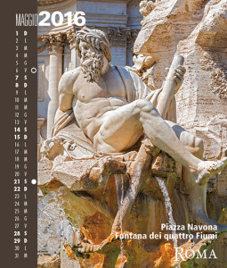 Calendario 2016 RomaColoriAtmosfere. Maggio