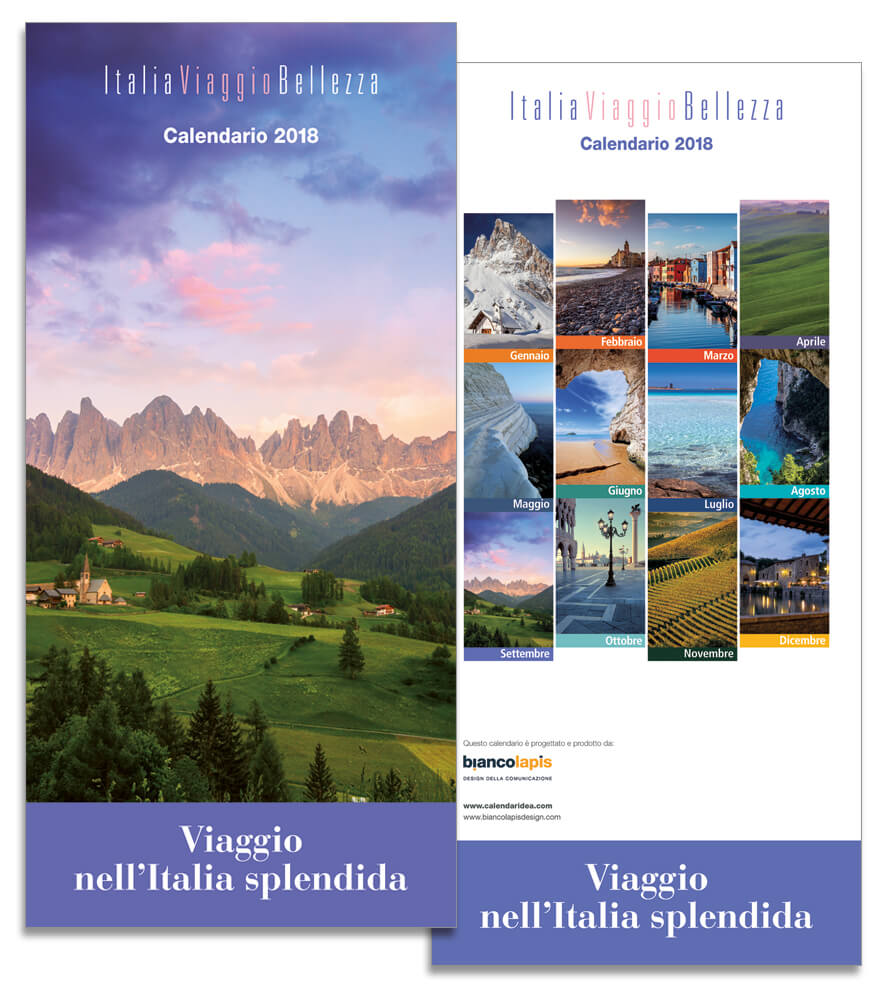 Calendario 2018 ItaliaViaggioBellezza. Biancolapis
