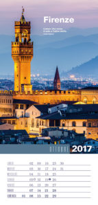 Calendario da parete ItaliaViaggioBellezza 2017 agosto