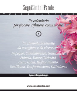 Calendario SegniSimboliParole 2017. Biancolapis Design.