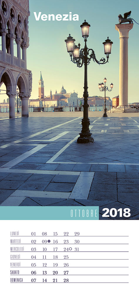 Calendario 2018 Biancolapis - Ottobre