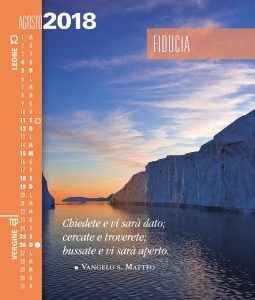 Calendario SegniSimboliParole 2018. Agosto 2018